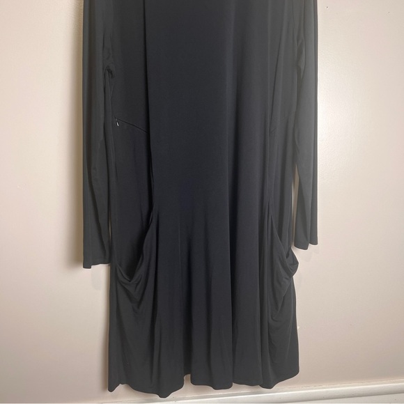 Betabrand Classic Black Long Sleeve Dress Size XL EUC - Picture 3 of 6